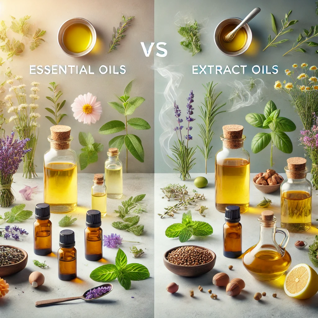 essential oils vs extract oils. what's the difference