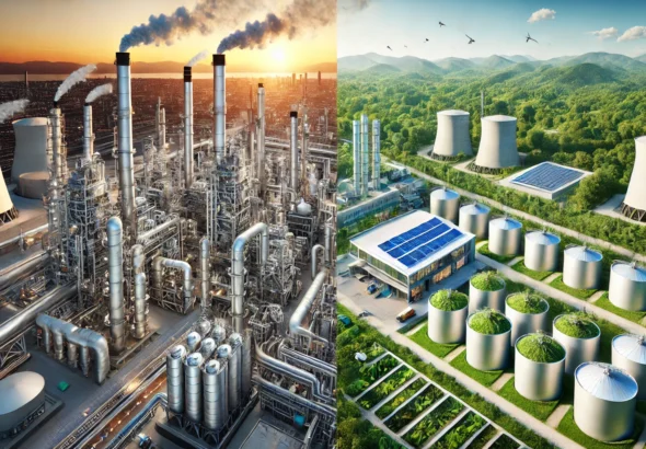 Petrochemical-refining-vs-Biofuel-processing